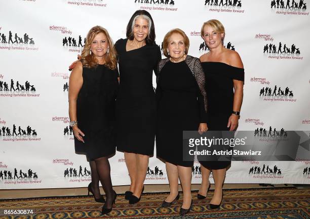 Deborah Werner, Lois Braverman, Alice K. Netter and Martha Fling attend the 11th annual Moving Families Forward gala held at JW Marriot Essex House...