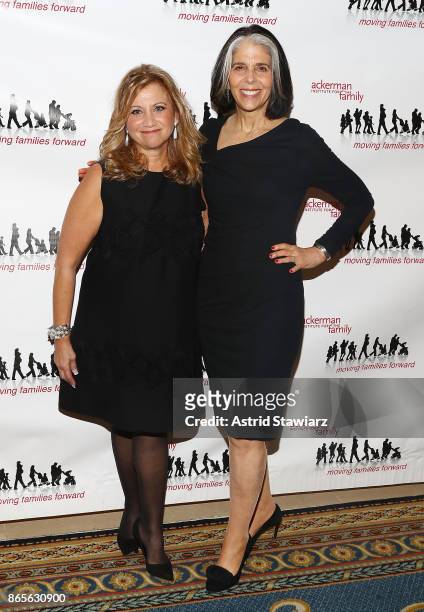 Deborah Werner and Lois Braverman attend the 11th annual Moving Families Forward gala held at JW Marriot Essex House on October 23, 2017 in New York...