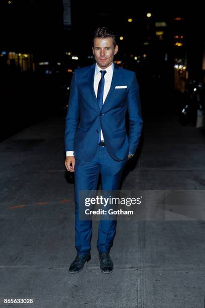 Alex Lundqvist attends V Magazine honors Karl Lagerfeld event at The Top of The Standard on October 23, 2017 in New York City.