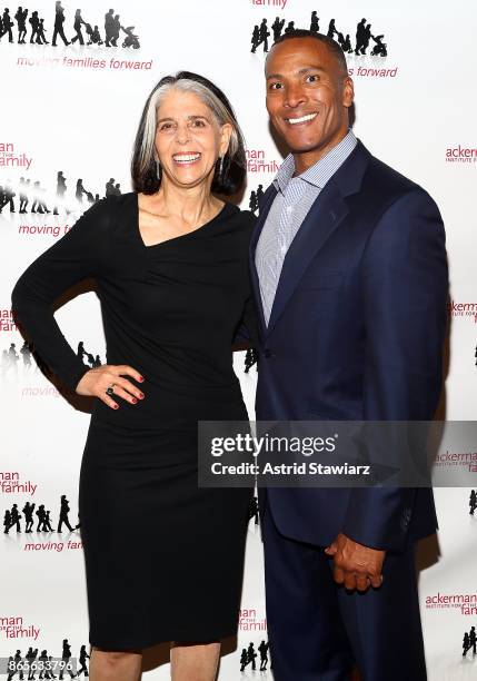 Lois Braverman and Mike Woods attend the 11th annual Moving Families Forward gala held at JW Marriot Essex House on October 23, 2017 in New York City.