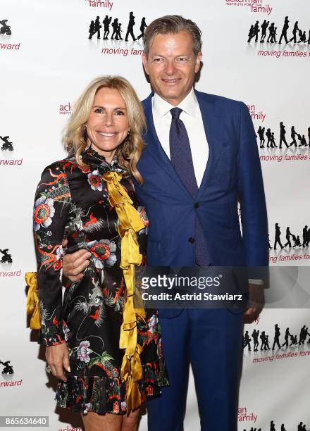 Nina Taselaar and Pieter Taselaar attend the 11th annual Moving Families Forward gala at JW Marriot Essex House on October 23, 2017 in New York City.