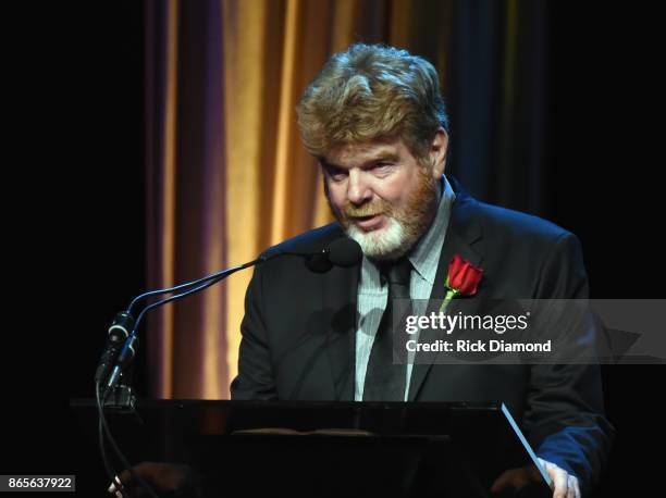 Songwriter Mac McAnally attends 2017 Nashville Songwriters Hall Of Fame Awards at Music City Center on October 23, 2017 in Nashville, Tennessee.