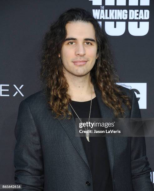 Nick Simmons attends the 100th episode celebration off "The Walking Dead" at The Greek Theatre on October 22, 2017 in Los Angeles, California.