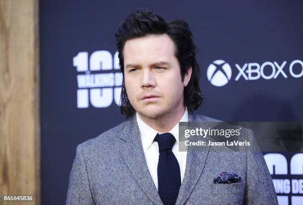 Actor Josh McDermitt attends the 100th episode celebration off "The Walking Dead" at The Greek Theatre on October 22, 2017 in Los Angeles, California.
