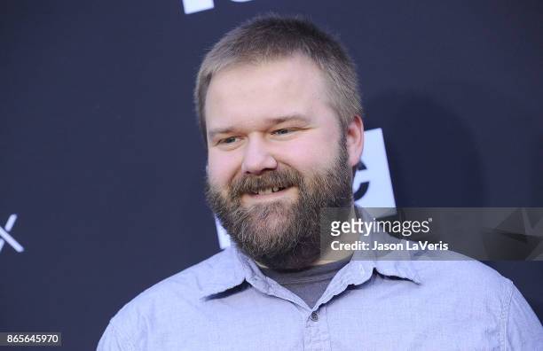 Producer Robert Kirkman attends the 100th episode celebration off "The Walking Dead" at The Greek Theatre on October 22, 2017 in Los Angeles,...