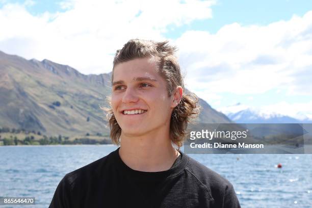 Miguel Porteous poses for a photo during the Winter Olympic Games NZ Selection Announcement on October 24, 2017 in Wanaka, New Zealand.