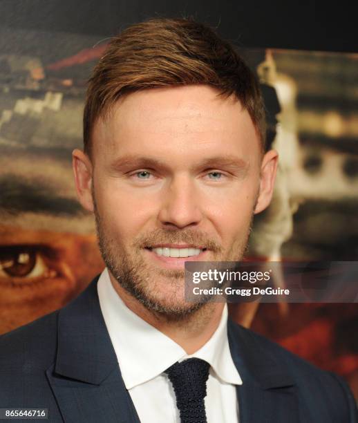 Scott Haze arrives at the premiere of DreamWorks Pictures and Universal Pictures' "Thank You For Your Service" at Regal LA Live Stadium 14 on October...