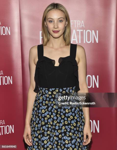 Actress Sarah Gadon poses for portrait at the SAG-AFTRA Foundation Conversations screening of "Alias Grace" at SAG-AFTRA Foundation Screening Room on...