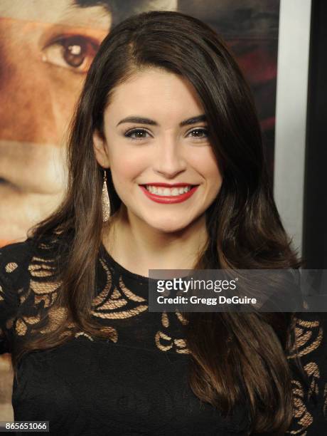 Daniela Bobadilla arrives at the premiere of DreamWorks Pictures and Universal Pictures' "Thank You For Your Service" at Regal LA Live Stadium 14 on...
