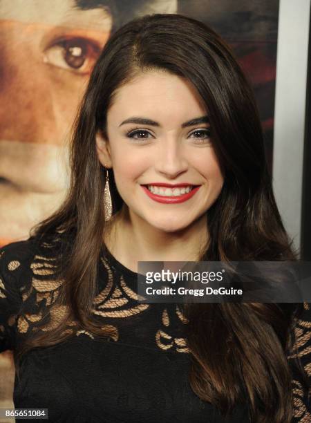 Daniela Bobadilla arrives at the premiere of DreamWorks Pictures and Universal Pictures' "Thank You For Your Service" at Regal LA Live Stadium 14 on...