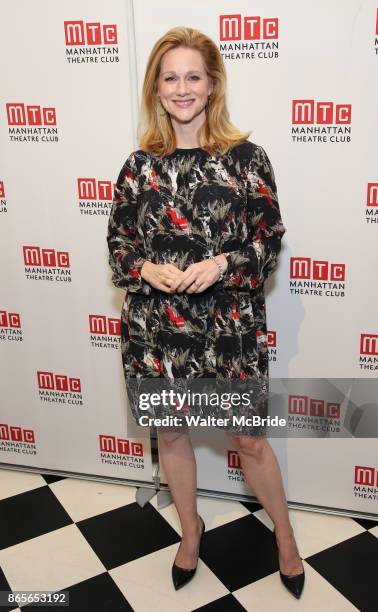 Laura Linney attends the 2017 Manhattan Theatre Club Fall Benefit honoring Hal Prince on October 23, 2017 at 583 Park Avenue in New York City.