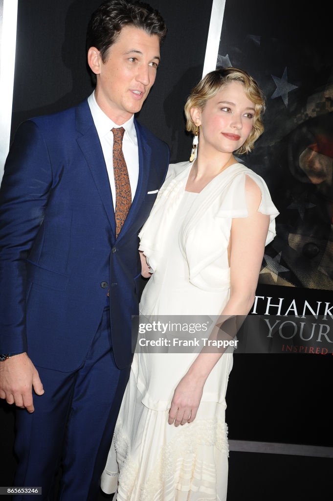 Premiere Of DreamWorksPictures And Univrsa Pictures' "Thank Yoiu For Your Service" - Arrivals