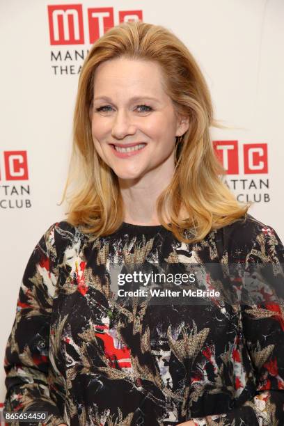 Laura Linney attends the 2017 Manhattan Theatre Club Fall Benefit honoring Hal Prince on October 23, 2017 at 583 Park Avenue in New York City.