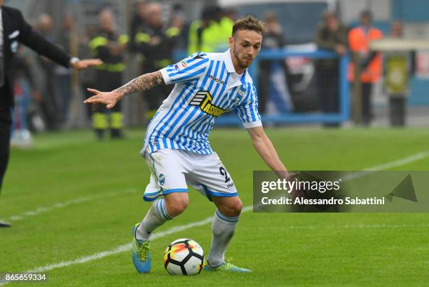 During the Serie A match betweenSpal and US Sassuolo at Stadio Paolo Mazza on October 22, 2017 in Ferrara, Italy.