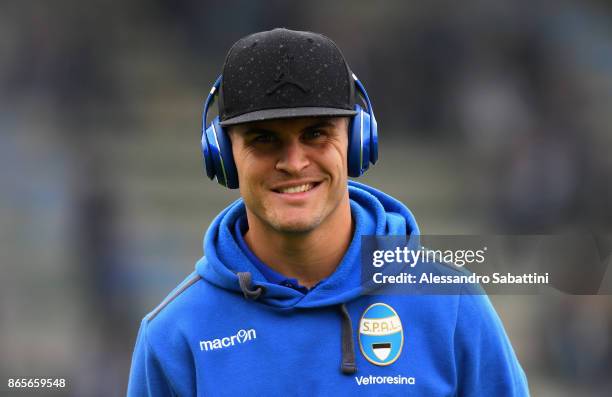 Federico Viviani of Spal looks on before the Serie A match betweenSpal and US Sassuolo at Stadio Paolo Mazza on October 22, 2017 in Ferrara, Italy.