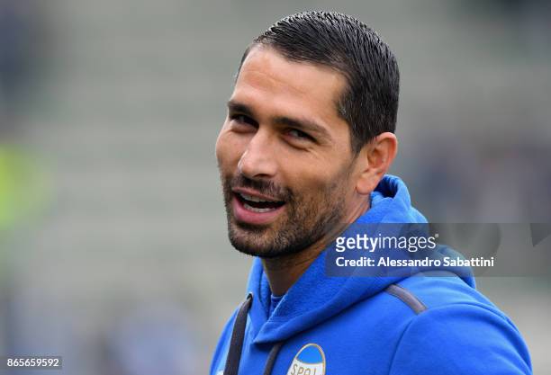 Marco Boriello of Spal looks on before the Serie A match betweenSpal and US Sassuolo at Stadio Paolo Mazza on October 22, 2017 in Ferrara, Italy.