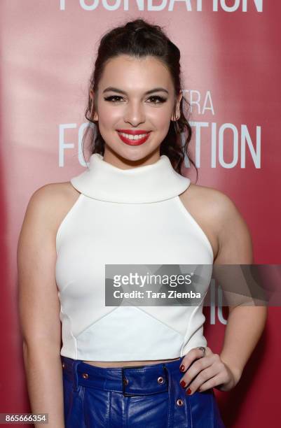 Actress Isabella Gomez attends the SAG-AFTRA Foundation conversations and screening of 'One Day At A Time' at SAG-AFTRA Foundation Screening Room on...