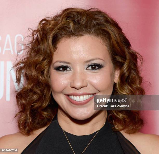 Actress Justina Machado attends the SAG-AFTRA Foundation conversations and screening of 'One Day At A Time' at SAG-AFTRA Foundation Screening Room on...