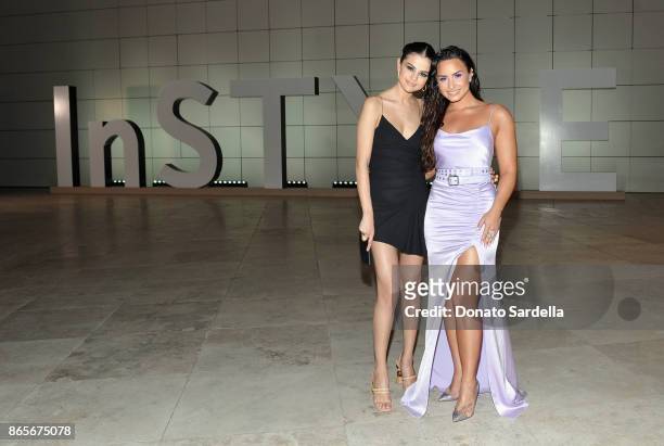Selena Gomez and Demi Lovato attend the Third Annual "InStyle Awards" presented by InStyle at The Getty Center on October 23, 2017 in Los Angeles,...