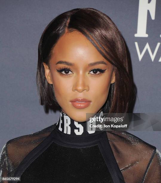 Actress Serayah arrives at the 3rd Annual InStyle Awards at The Getty Center on October 23, 2017 in Los Angeles, California.