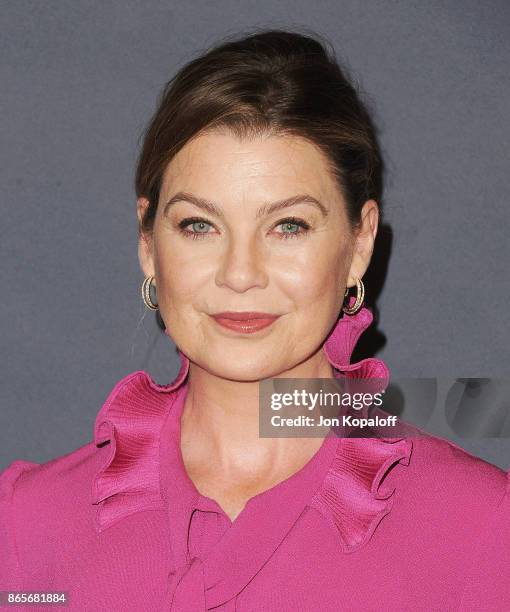 Actress Ellen Pompeo arrives at the 3rd Annual InStyle Awards at The Getty Center on October 23, 2017 in Los Angeles, California.