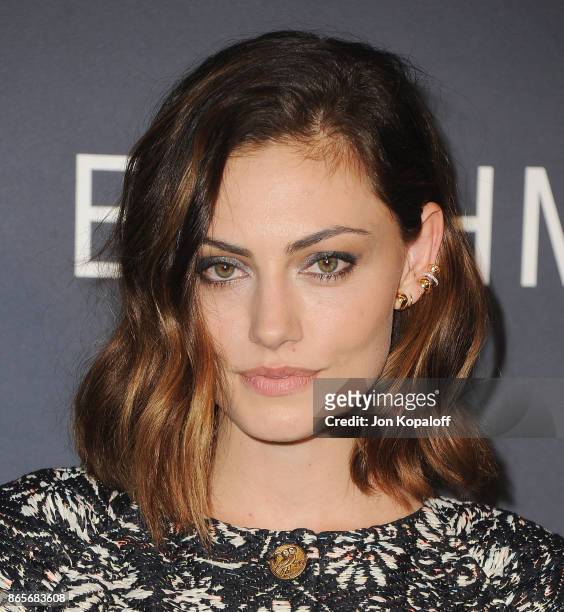 Actress Phoebe Tonkin arrives at the 3rd Annual InStyle Awards at The Getty Center on October 23, 2017 in Los Angeles, California.