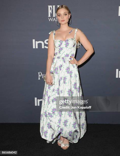 Actress Bella Heathcote arrives at the 3rd Annual InStyle Awards at The Getty Center on October 23, 2017 in Los Angeles, California.