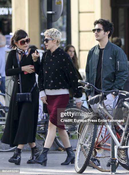 Chino Darin and his gilfriend Ursula Corbero are seen on September 26, 2017 in San Sebastian, Spain.