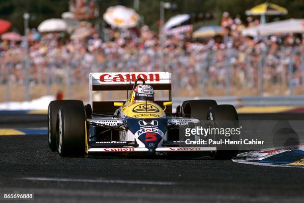 Nigel Mansell, Williams-Honda FW11B, Grand Prix of France, Circuit Paul Ricard, 05 July 1987.