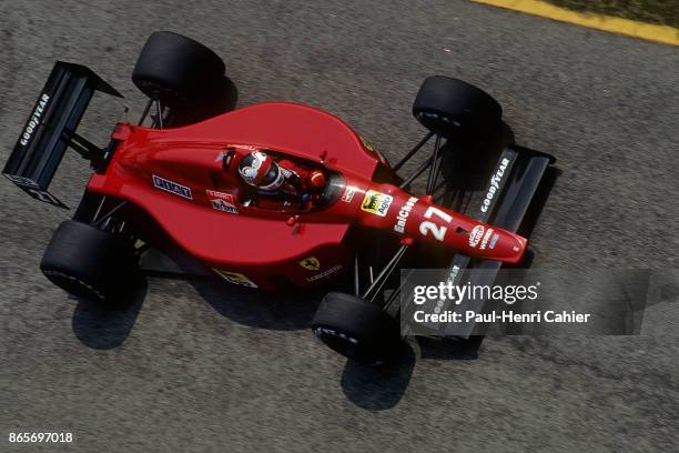 Nigel Mansell, Ferrari 640, Grand Prix of Brazil, Jacarepagua, 26 March 1989.