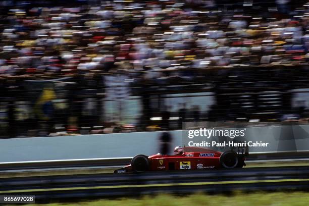 Nigel Mansell, Ferrari 640, Grand Prix of Brazil, Jacarepagua, 26 March 1989.