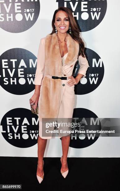 Paula Echevarria attends the Etam show as part of the Paris Fashion Week Womenswear Spring/Summer 2018 on September 26, 2017 in Paris, France.