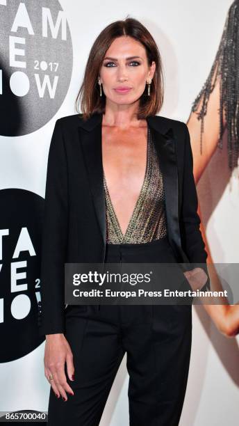 Nieves Alvarez attends the Etam show as part of the Paris Fashion Week Womenswear Spring/Summer 2018 on September 26, 2017 in Paris, France.