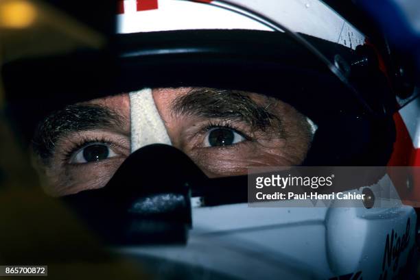 Nigel Mansell, Grand Prix of Great Britain, Silverstone Circuit, 12 July 1992.