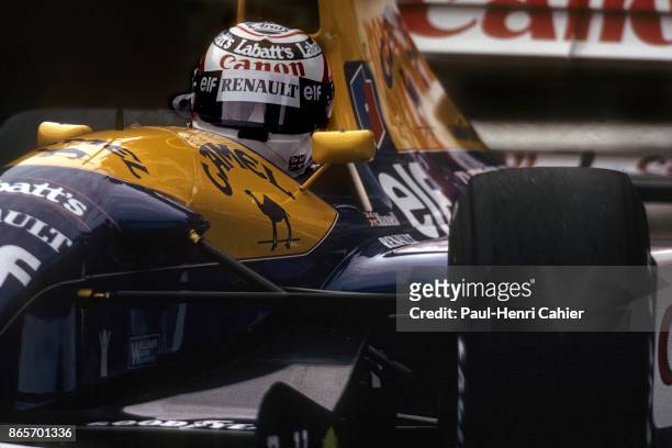 Nigel Mansell, Williams-Renault FW14B, Grand Prix of Monaco, Circuit de Monaco, 31 May 1992.