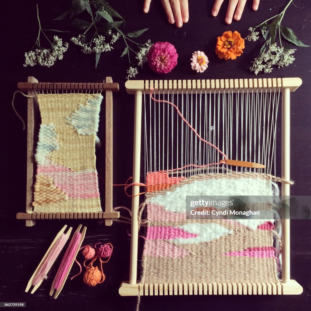 Weaving and Garden Flowers