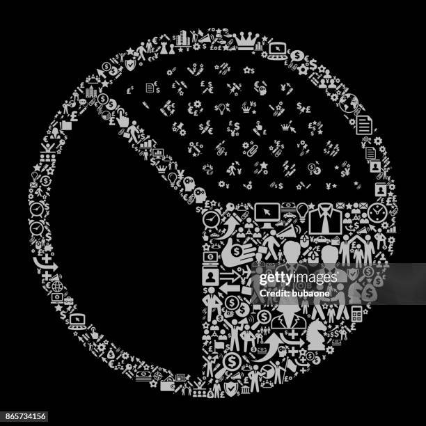 pie chart icon business and finance vector icon pattern - cross section earth stock illustrations