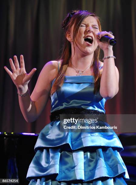 Bianca Ryan performs during the 2009 Smile Event presented by Operation Smile at Cipriani Wall Street on May 7, 2009 in New York City.