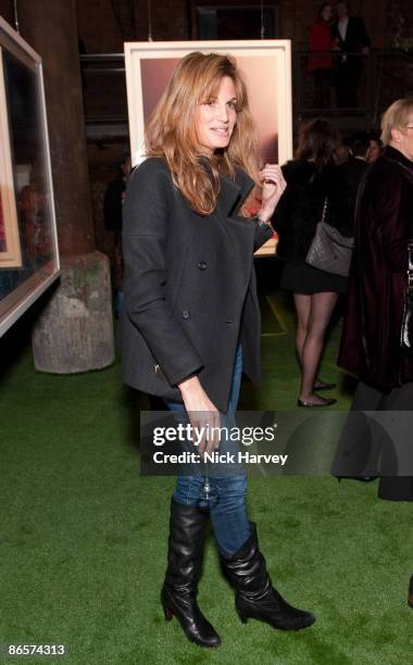 Socialite Jemima Khan attends the private view of 'Unseen Guy Bourdin' at The Wapping Project on May 7, 2009 in London, England.