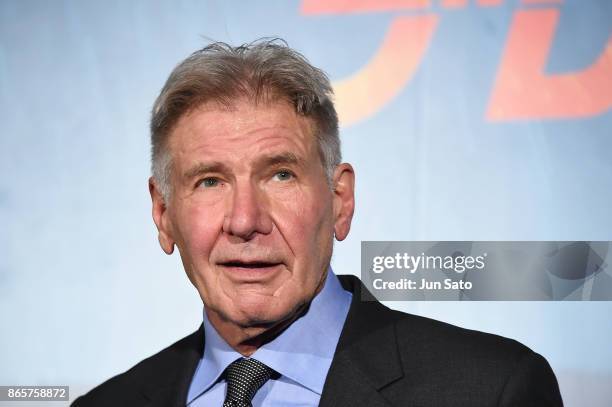 Harrison Ford attends the 'Blade Runner 2049' premier at Roppongi Hills on October 24, 2017 in Tokyo, Japan.