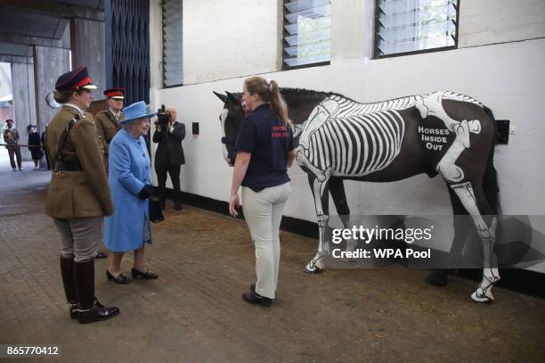 The Queen & Prince Of Wales Visit The Household Cavalry Mounted..., News Photo