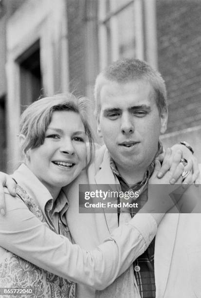 British actors Lisa Tramontin and Timothy Spall, winners of the Ronson Awards for the most promising actor and actress of the year at the Royal...