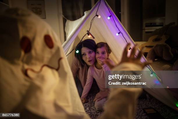 ghost in the tent - ghost player stock pictures, royalty-free photos & images