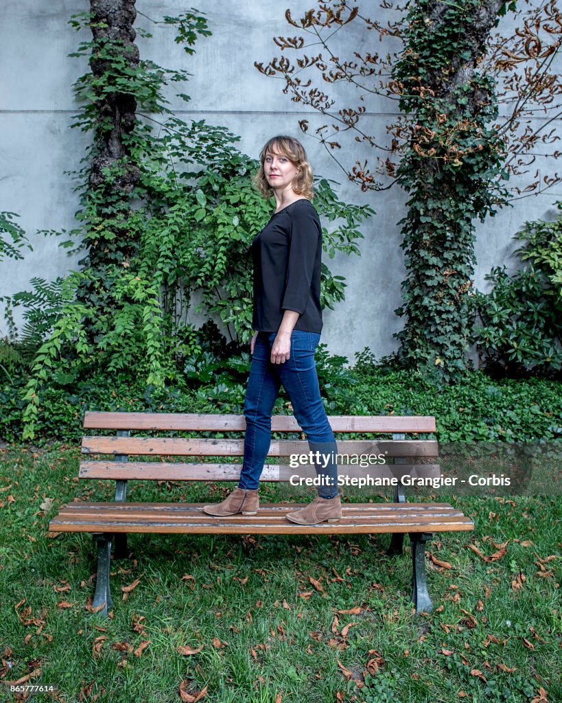 Presidente du Scoutisme français, Elsa Bouneau poses during a... News