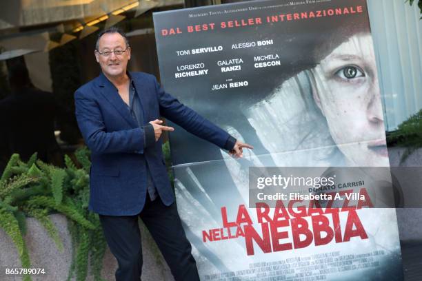 Jean Reno attends 'La Ragazza Nella Nebbia' photocall on October 24, 2017 in Rome, Italy.