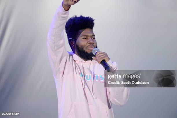 Singer Khalid performs onstage during the 5th annual "We Can Survive" benefit concert presented by CBS Radio at the Hollywood Bowl on October 21,...