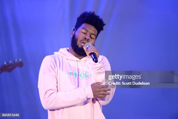 Singer Khalid performs onstage during the 5th annual "We Can Survive" benefit concert presented by CBS Radio at the Hollywood Bowl on October 21,...