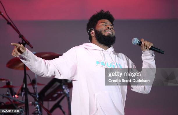 Singer Khalid performs onstage during the 5th annual "We Can Survive" benefit concert presented by CBS Radio at the Hollywood Bowl on October 21,...