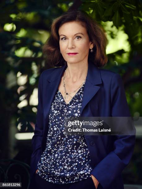 Filmmaker Anne Fontaine is photographed for Self Assignment on September 4, 2017 in Venice, Italy. .