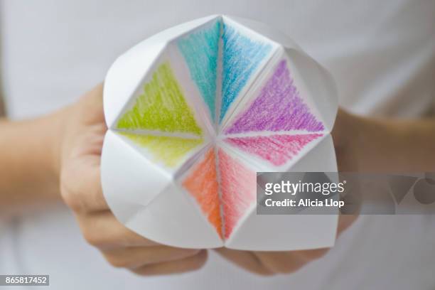 paper games - origami spiel stock-fotos und bilder